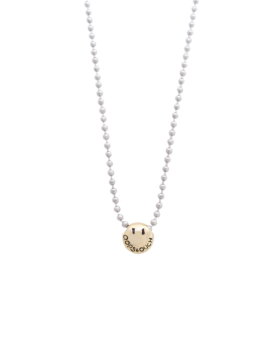 OOPS&amp;OUCH Ball Chain Necklace in Gold